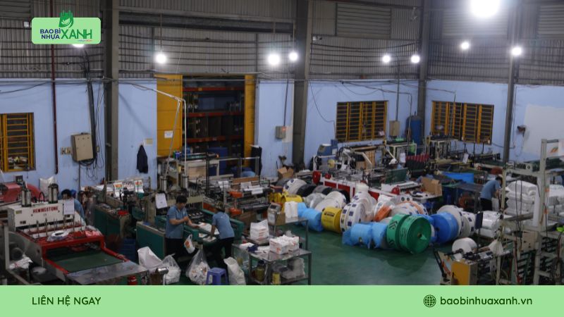Xưởng Bao Bì Nhựa Xanh chuyên sản xuất và in ấn túi tái chế