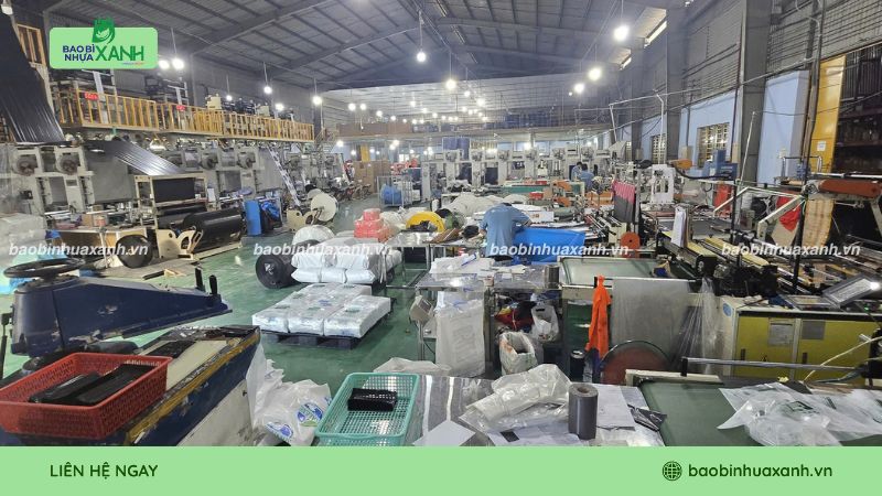 Xưởng sản xuất túi đựng rác tái chế Bao Bì Nhựa Xanh