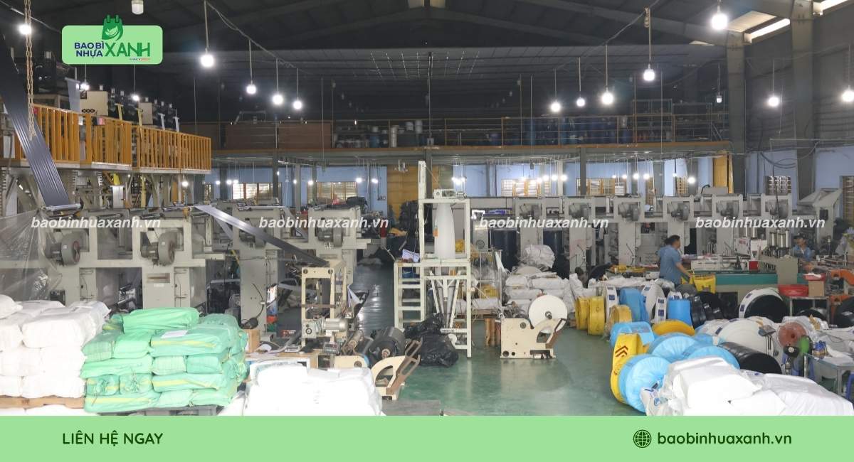 Xưởng sản xuất túi rác công nghiệp Bao Bì Nhựa Xanh