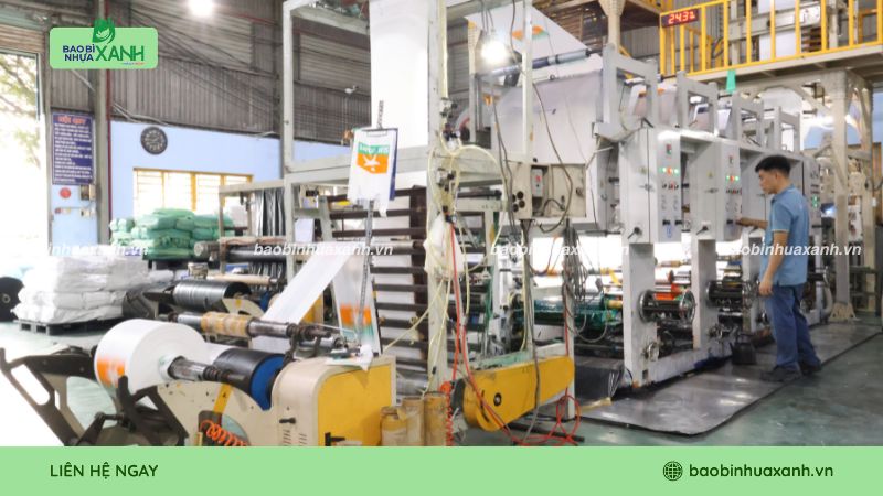 Xưởng sản xuất và in ấn túi tái chế Bao Bì Nhựa Xanh