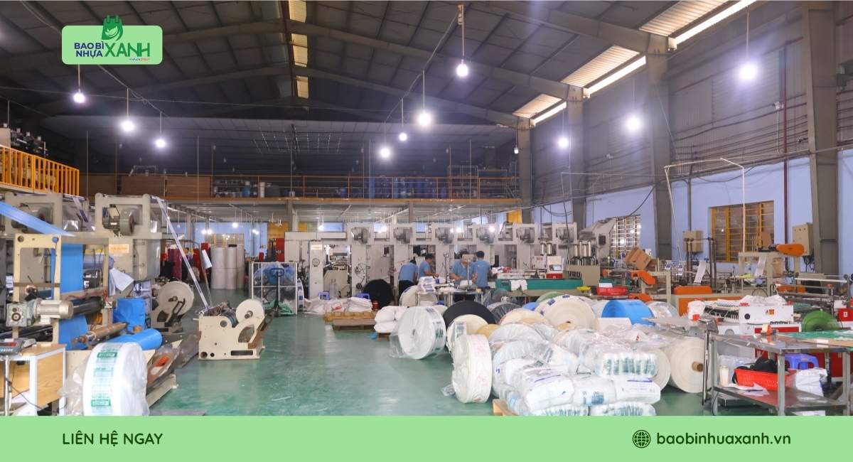 Bao Bì Nhựa Xanh xưởng sản xuất túi niêm phong với mức giá tốt