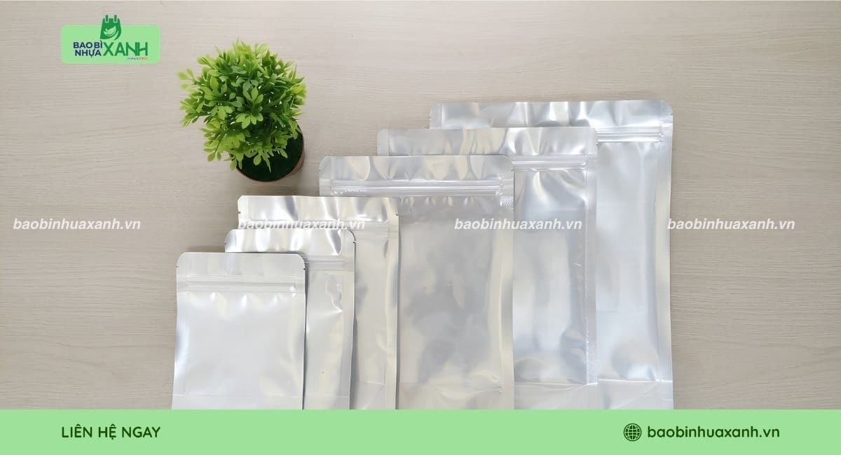 Các kích thước thước túi zipper