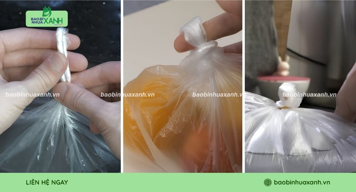 Hướng dẫn buộc túi nilon đơn giản