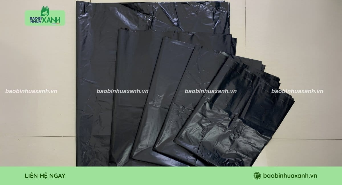 Các kích thước túi rác phổ biến