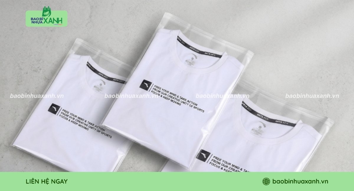 Mẫu túi dán miệng đựng quần áo