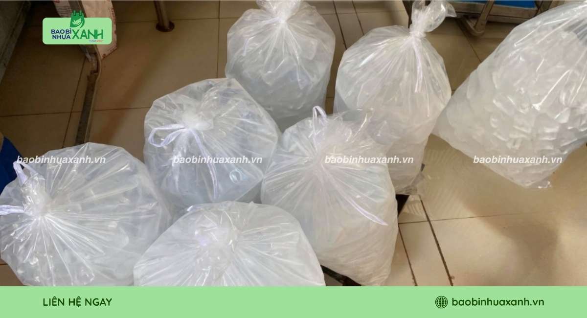 Mẫu túi đựng nước đá viên bền chắc, thông dụng