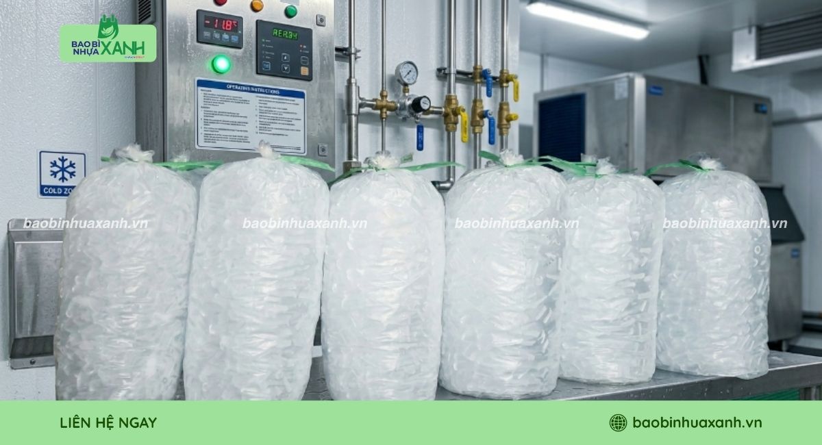 Mẫu túi đựng nước đá viên size lớn