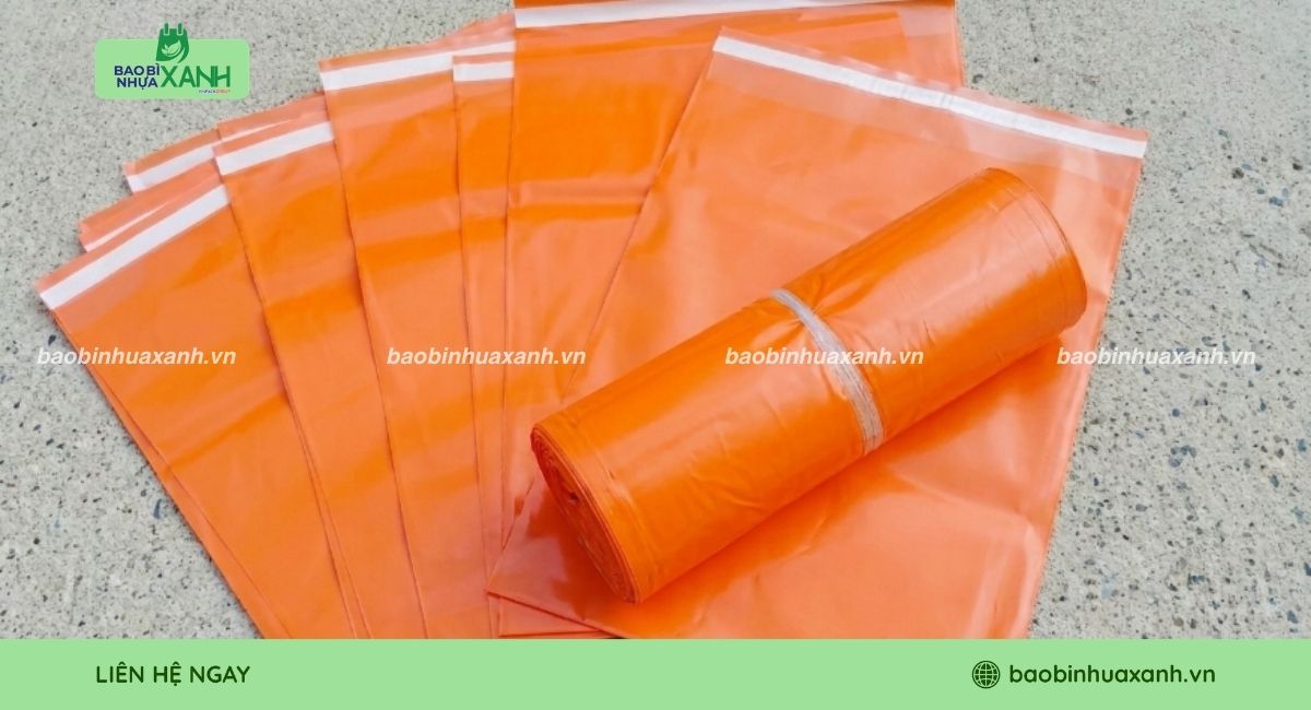 Mẫu túi niêm phong 1 lớp màu cam