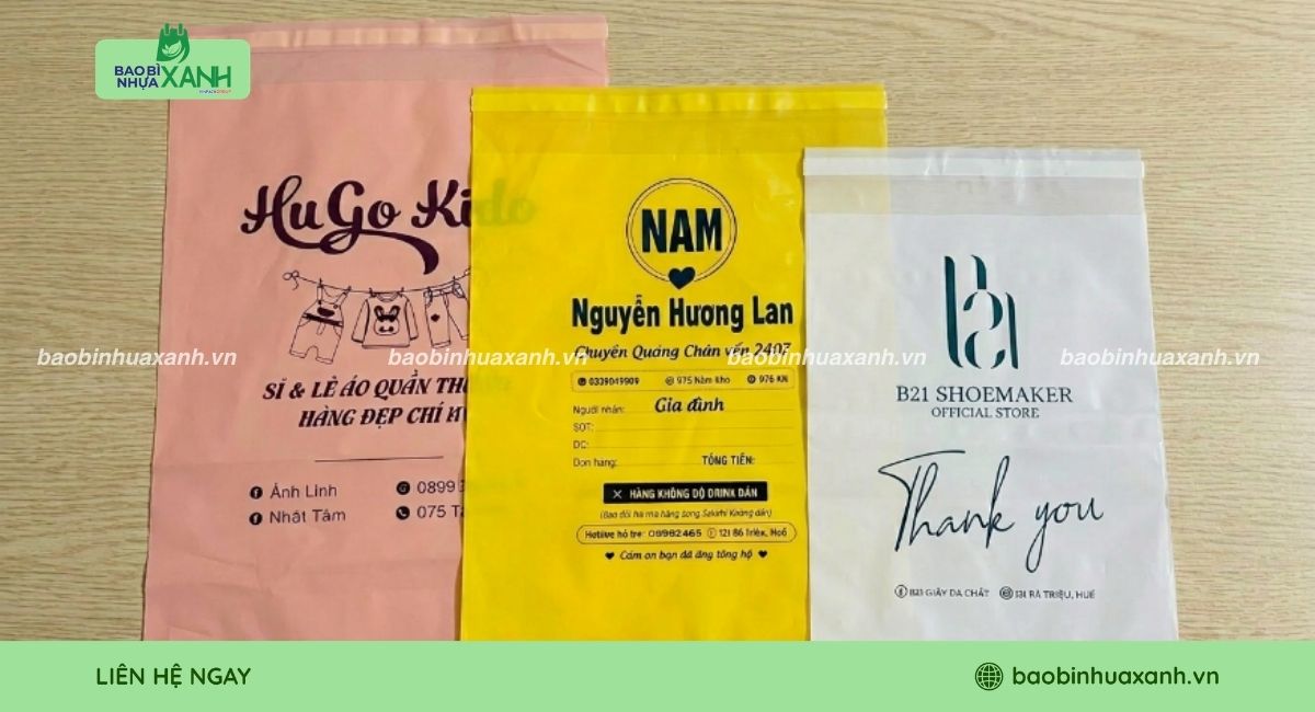Mẫu túi niêm phong 1 lớp in theo yêu cầu