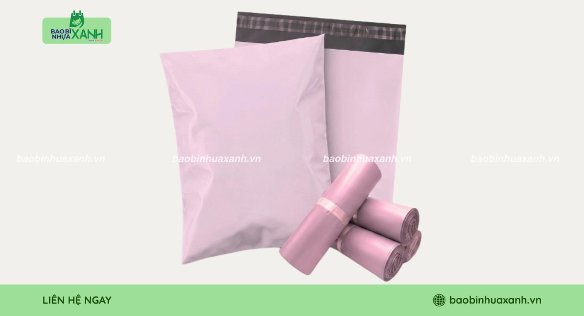 Mẫu túi niêm phong HD màu hồng