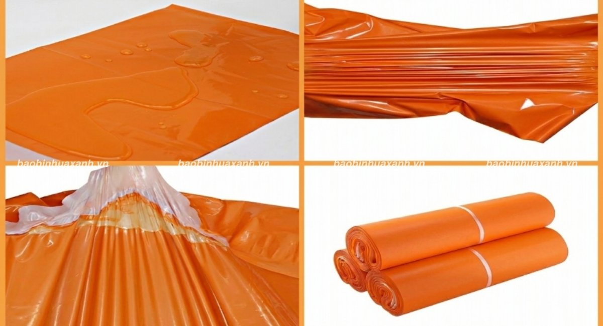 Mẫu túi niêm phong màu cam chắc chắn, chống nước