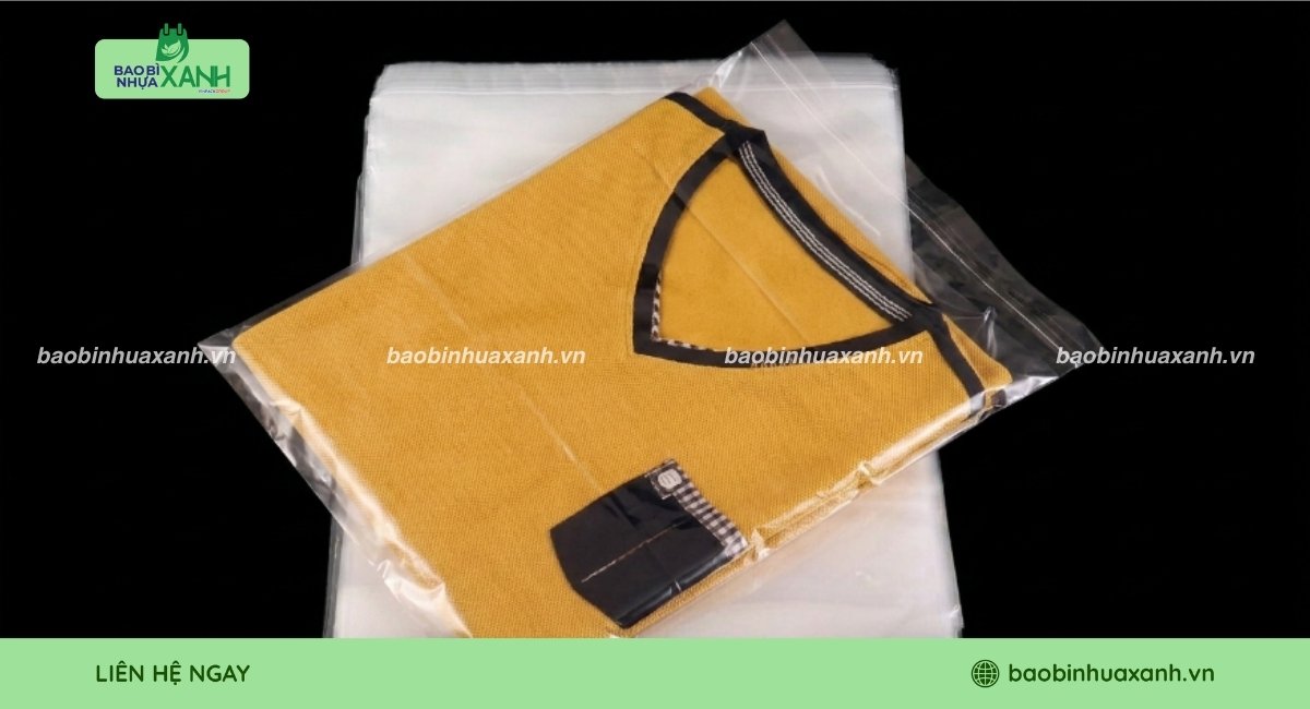 Mẫu túi PE dán miệng size lớn