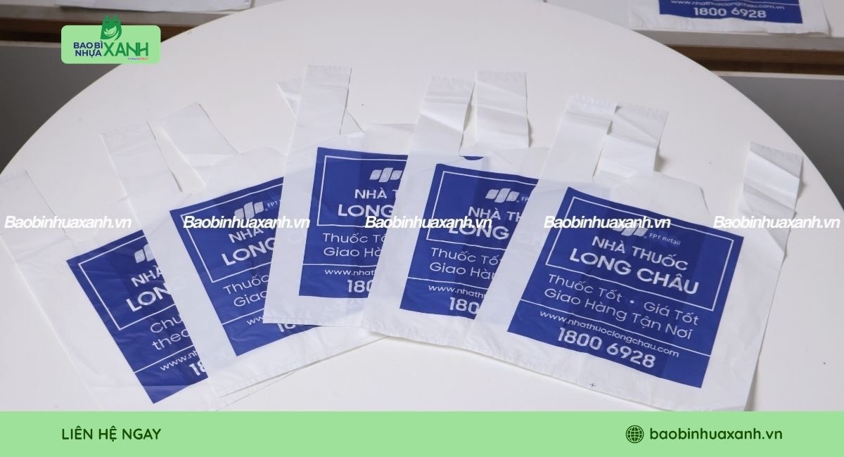 Mẫu túi xốp siêu thị cho nhà thuốc