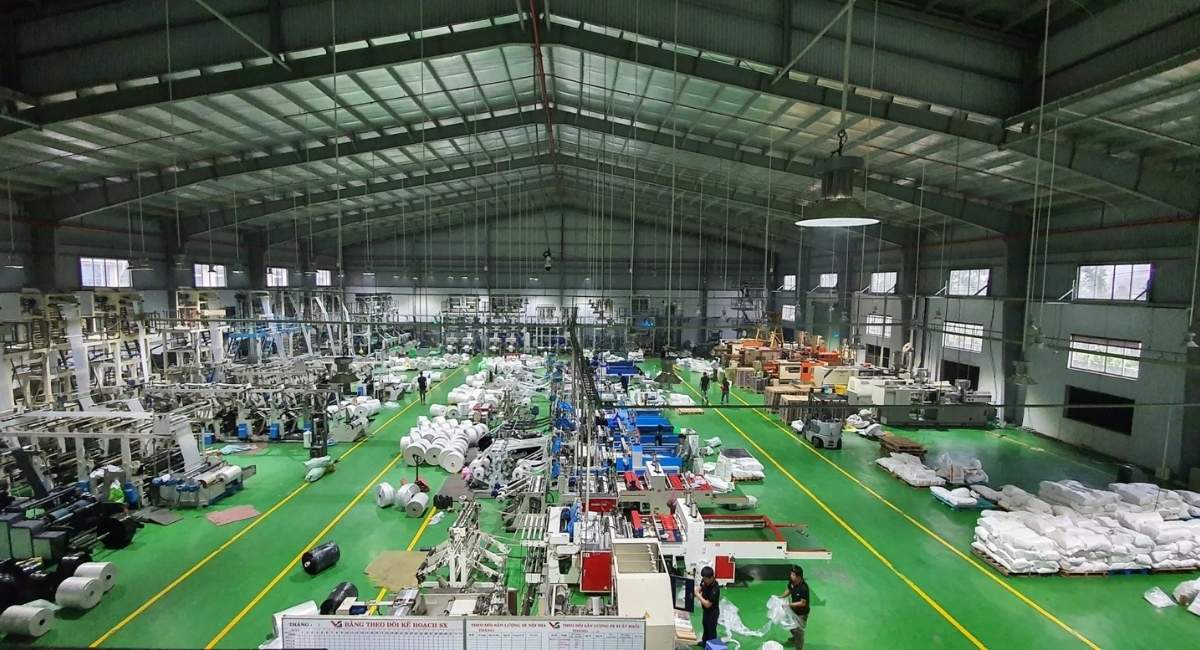 Quy mô nhà máy rộng lớn