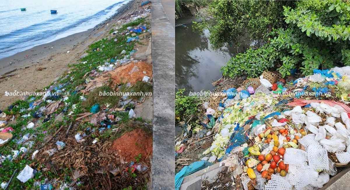 Rác thải túi nilon xuất hiện tại nhiều khu công cộng và môi trường tự nhiên