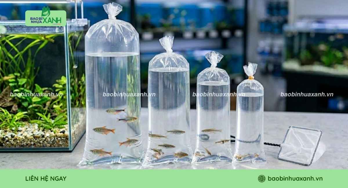 Túi đựng cá cảnh đa dạng kích thước lựa chọn