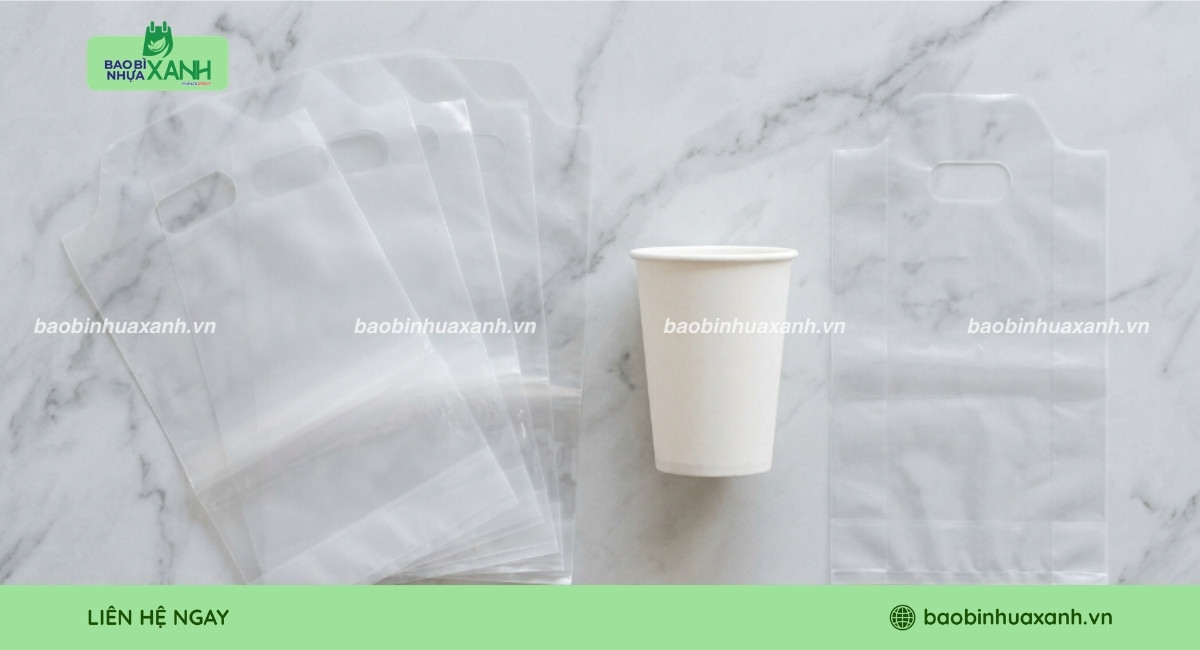 Túi đựng ly trà sữa 1 ly phổ biến