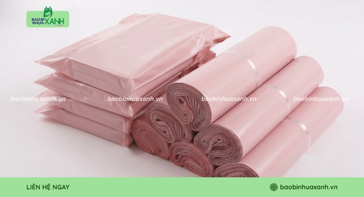 Túi niêm phong 2 lớp màu hồng