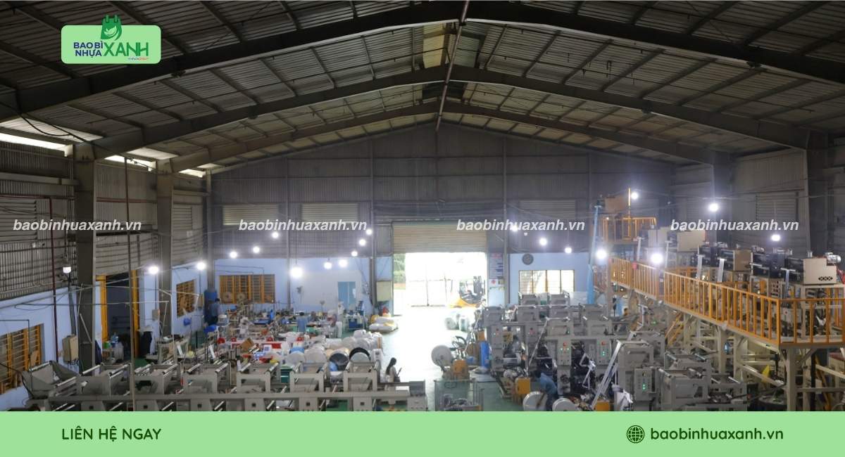 Xưởng Bao Bì Nhựa Xanh chuyên sản xuất bao bì nhựa PA uy tín