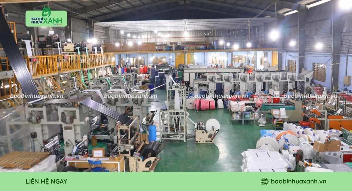 Xưởng Bao Bì Nhựa Xanh chuyên sản xuất túi đựng ly uy tín