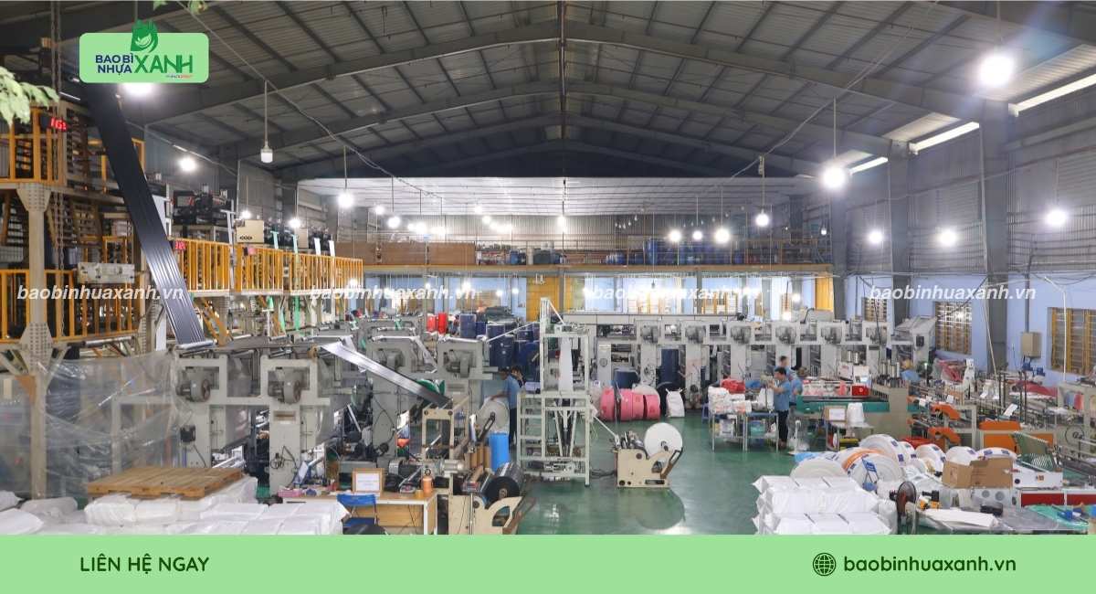 Xưởng Bao Bì Nhựa Xanh chuyên sản xuất các dòng túi nhựa PP uy tín