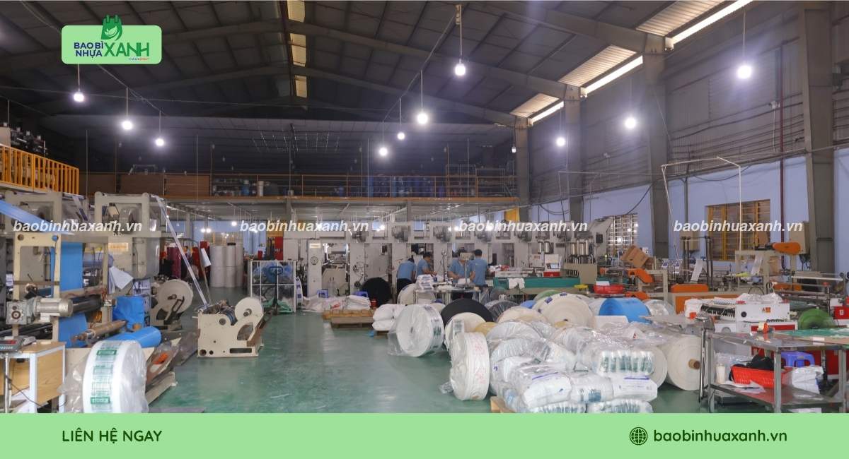 Xưởng in ấn Bao Bì Nhựa Xanh