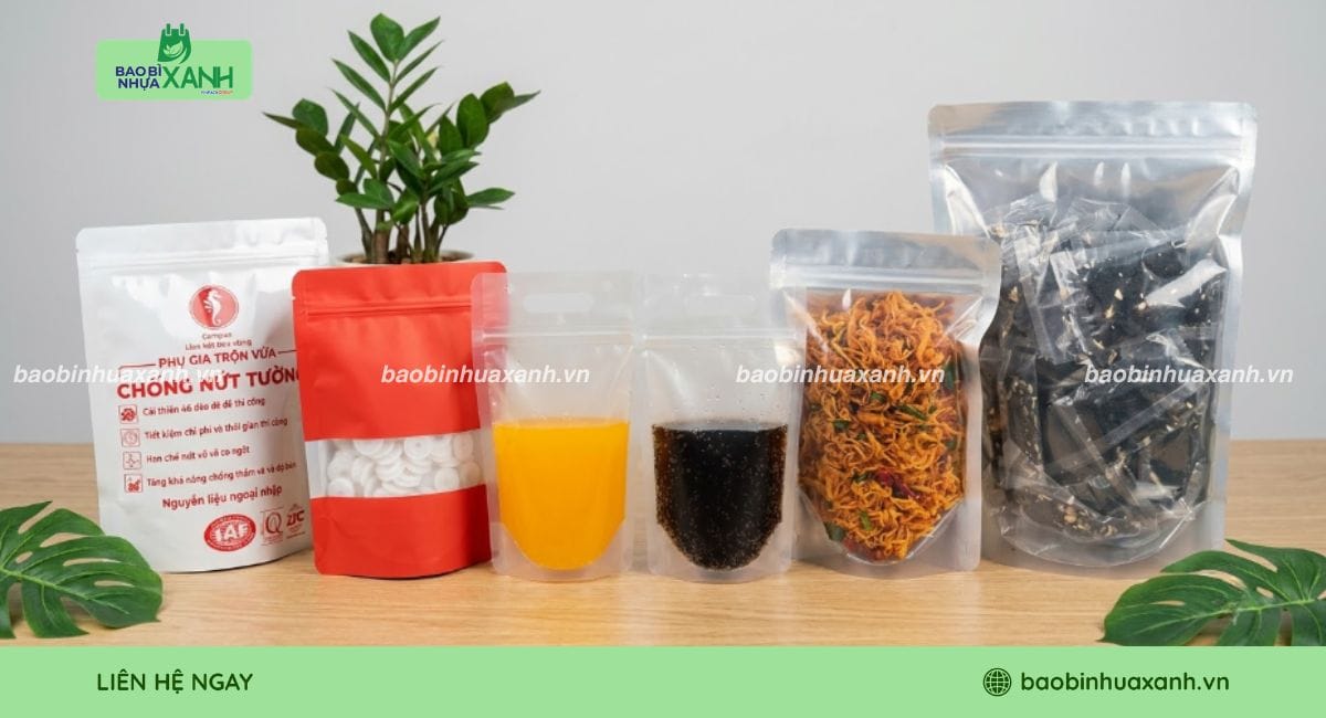 Các loại túi zip đáy đứng