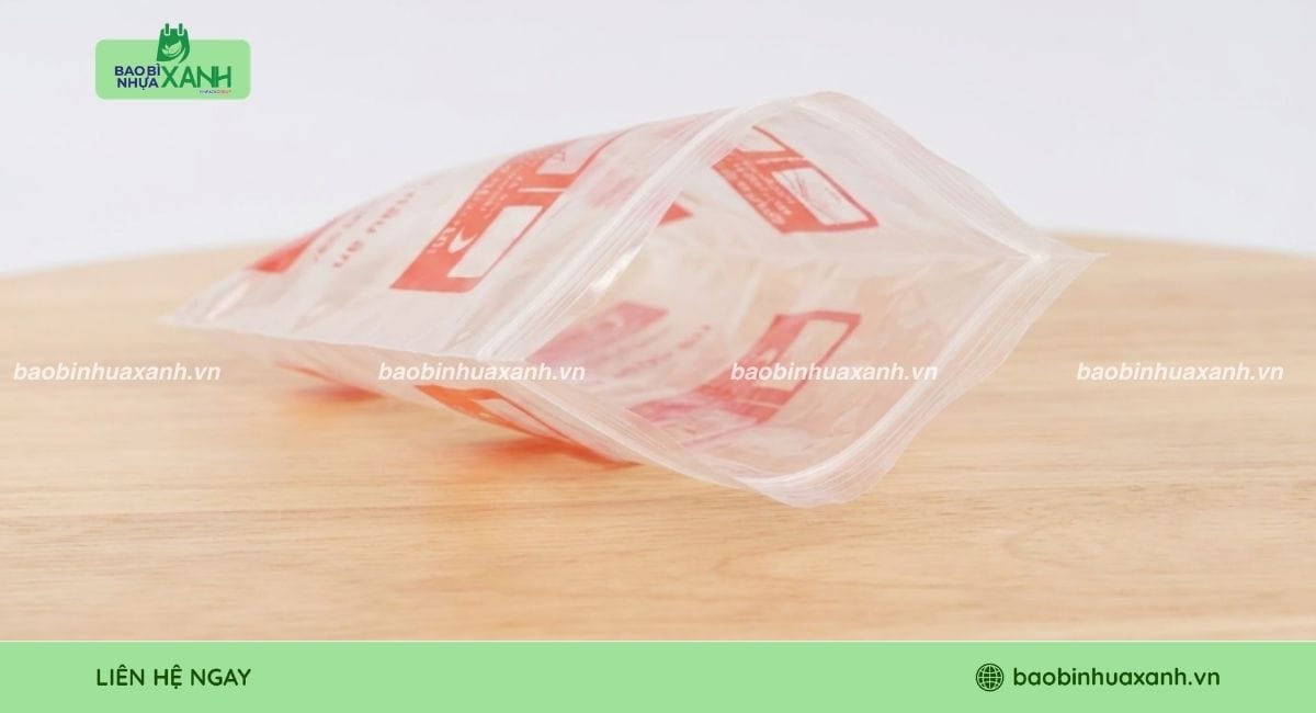 Cấu tạo túi zip chỉ trắng