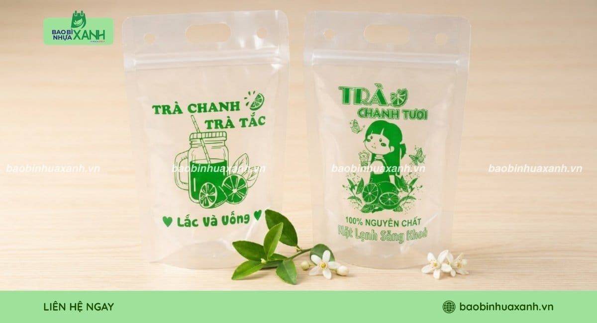 Mẫu túi zip đựng trà chanh in theo yêu cầu