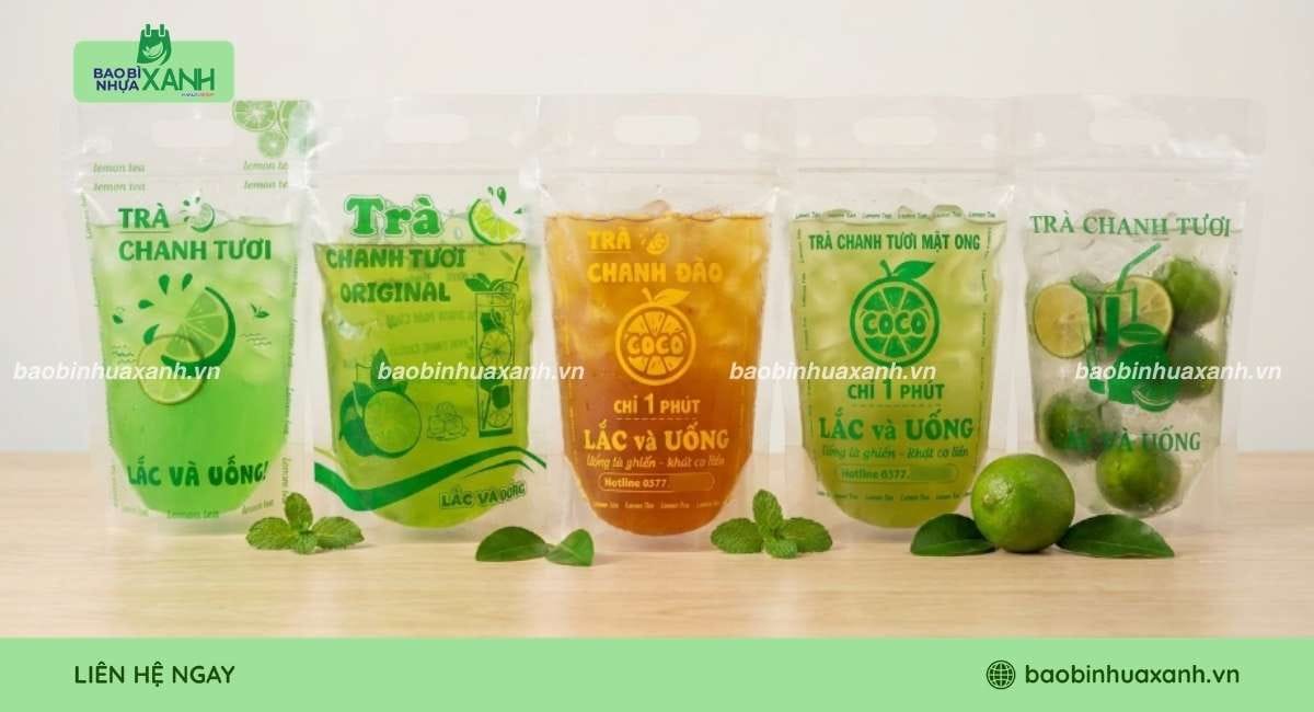 Túi zip đựng trà chanh kính đáo, tiện lợi