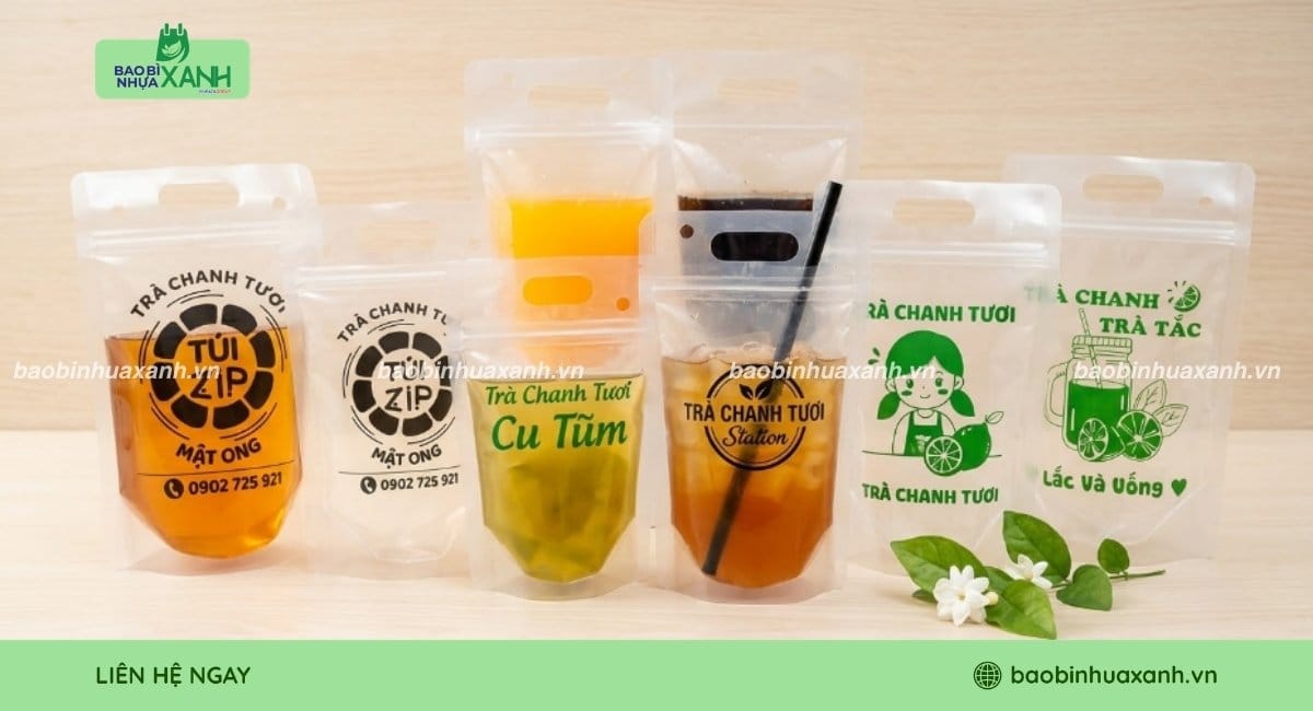 Túi zip đựng trà chanh nhiều loại