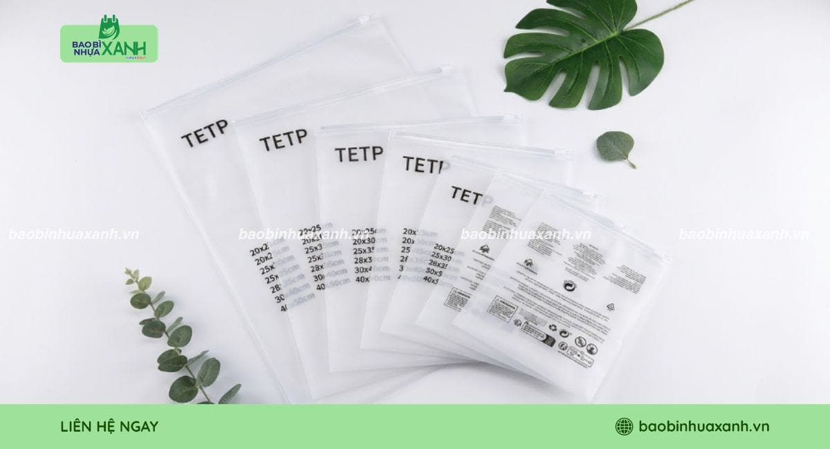 Túi zip cán mờ