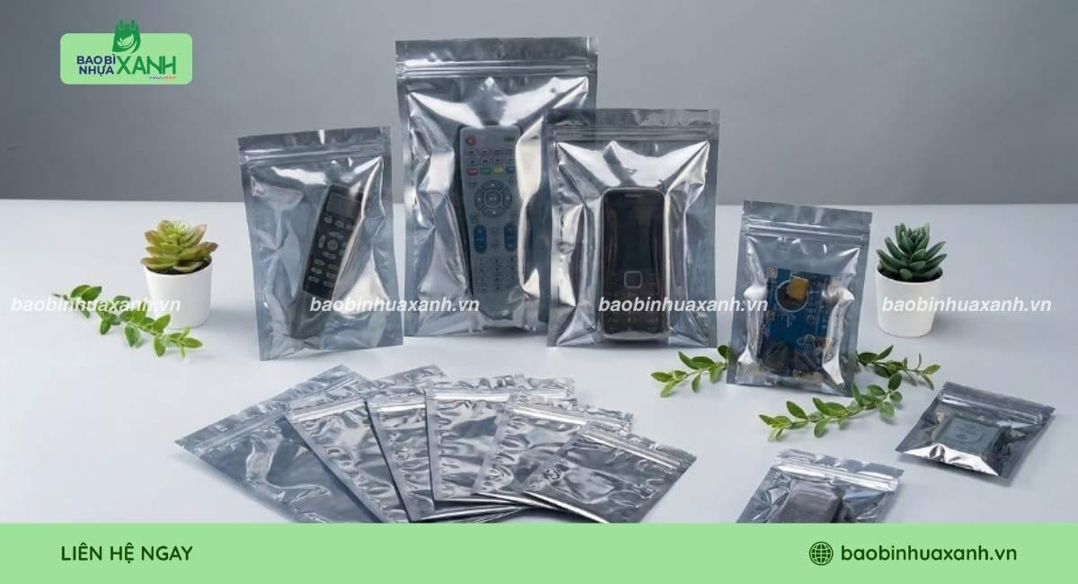 Túi zipper chống tĩnh điện phù hợp đựng đồ điện tử