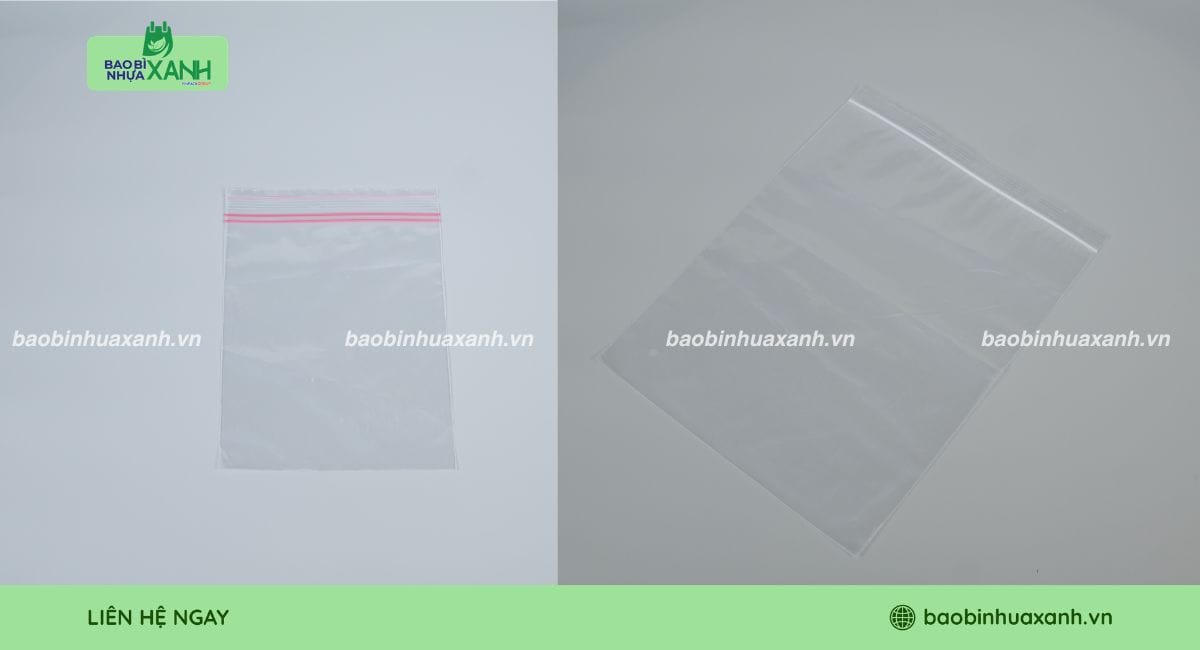 Túi zipper nhựa trong suốt