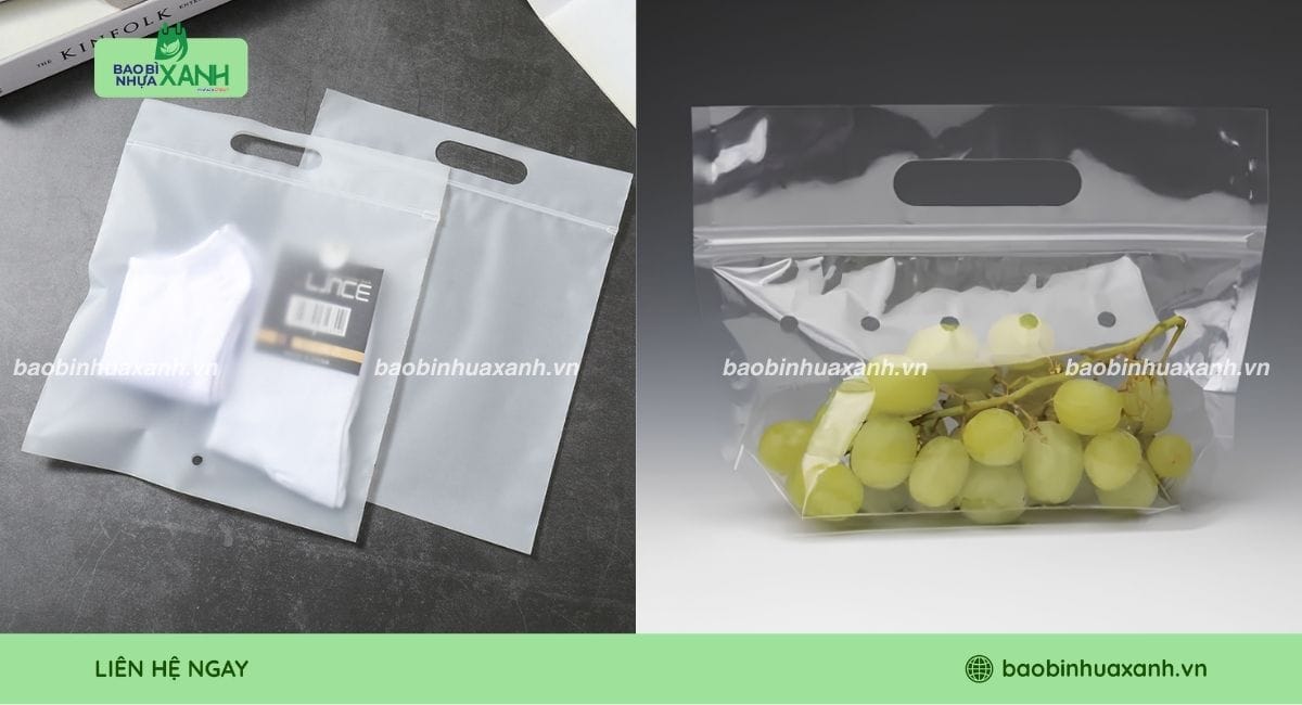 Ứng dụng thực tế của túi zipper quai xách