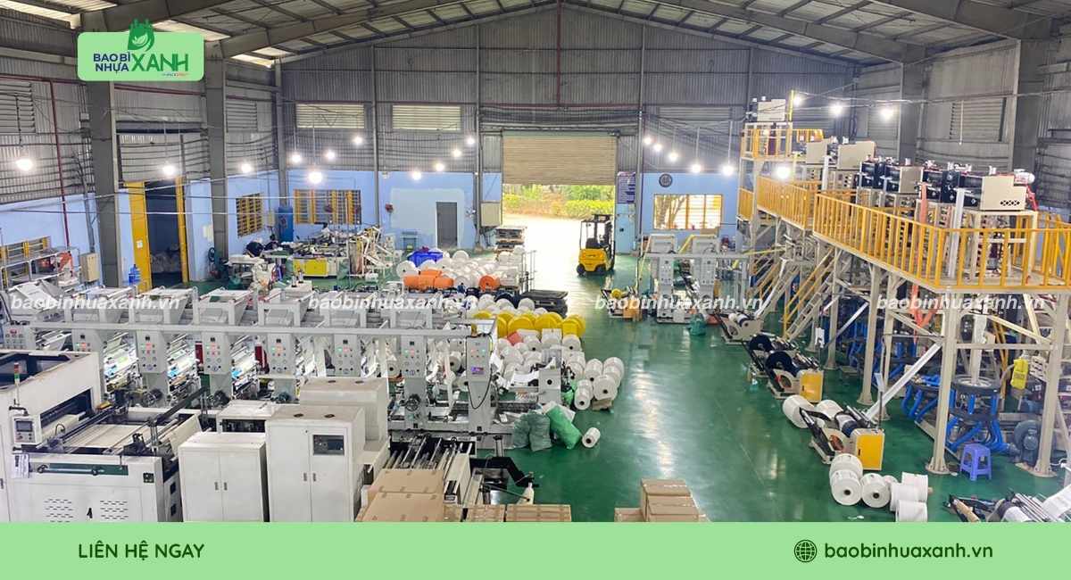 Xưởng sản xuất túi zip khóa kéo Bao Bì Nhựa Xanh