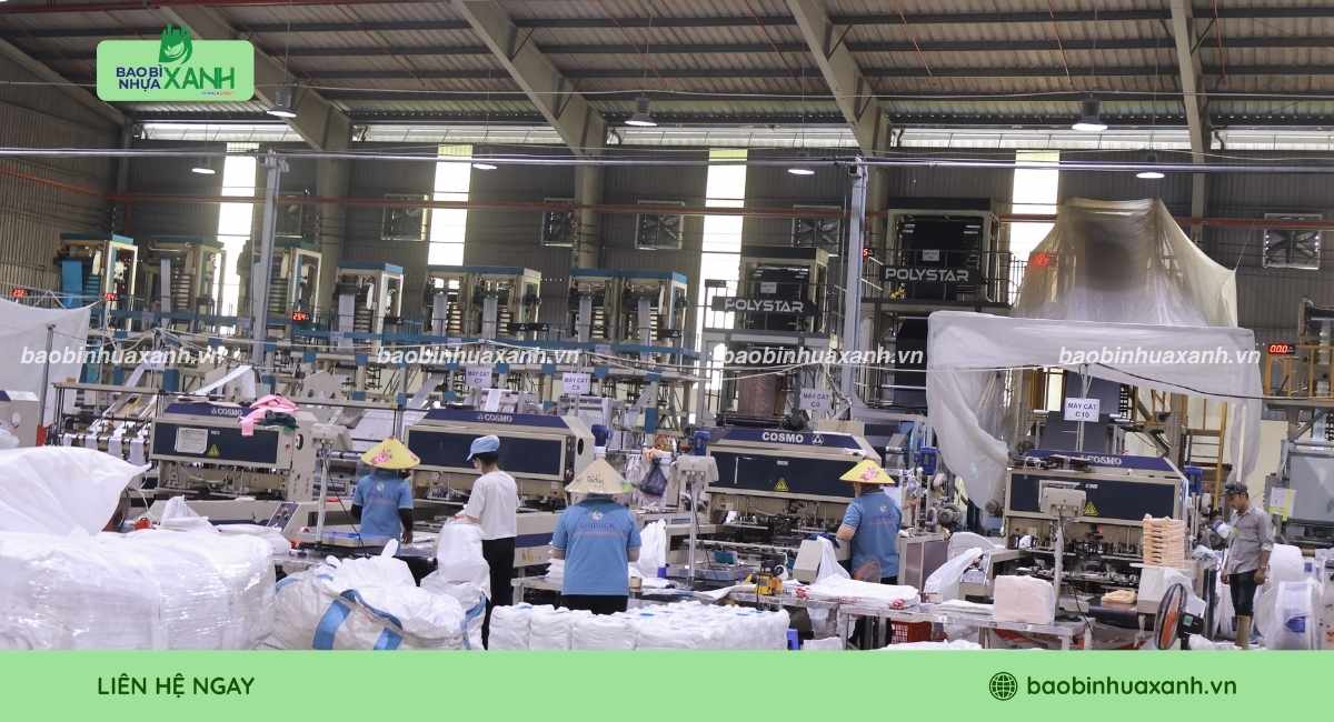 Áp dụng ESG trong xưởng sản xuất bao bì