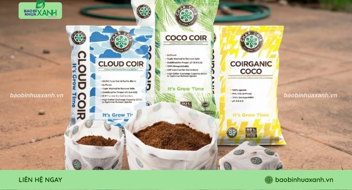 Bao đựng xơ dừa sản xuất theo yêu cầu