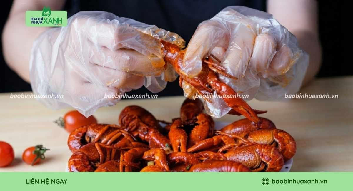 Bao tay nilon cho nhà hàng, quán ăn
