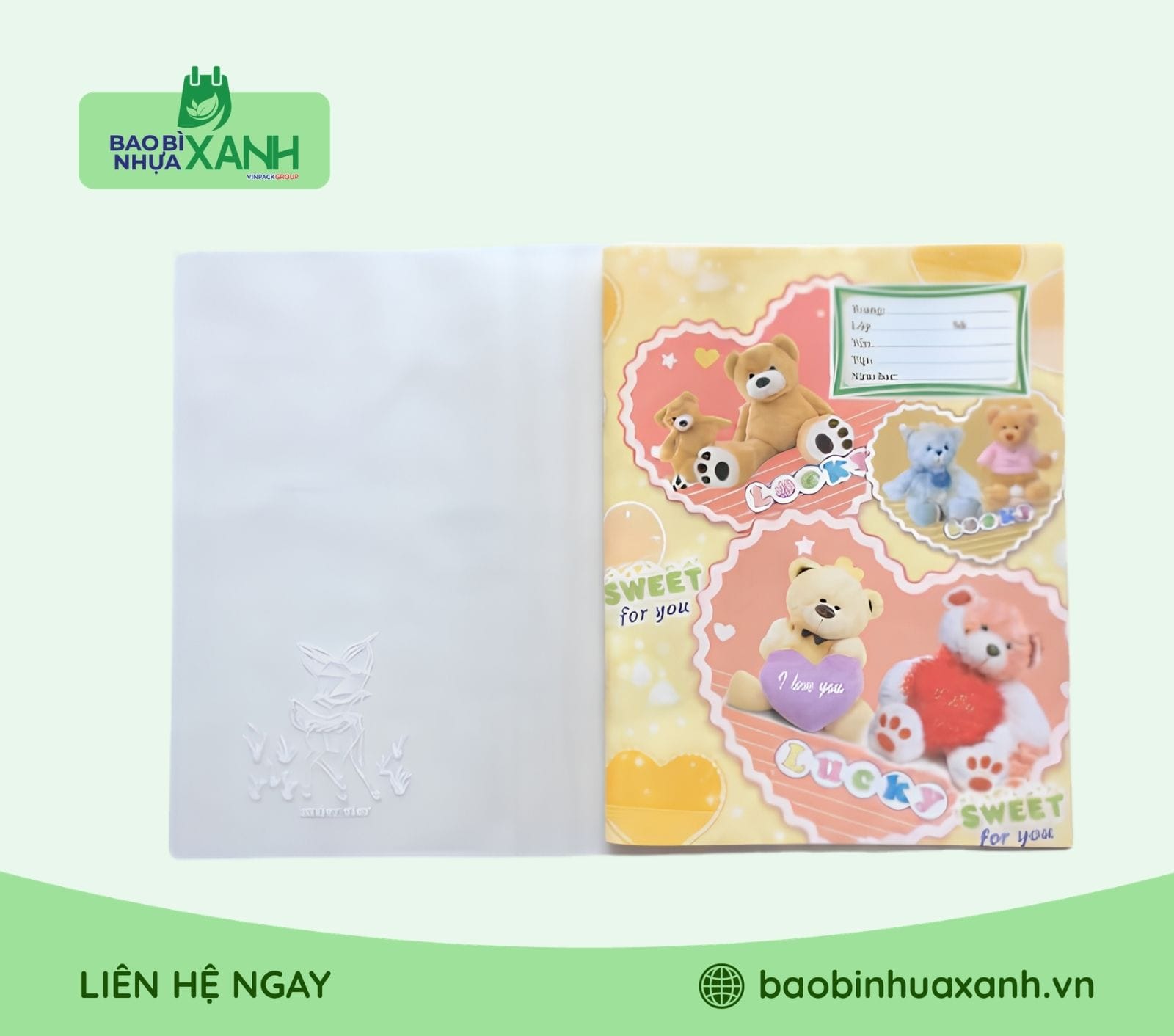 Bìa bao tập vở
