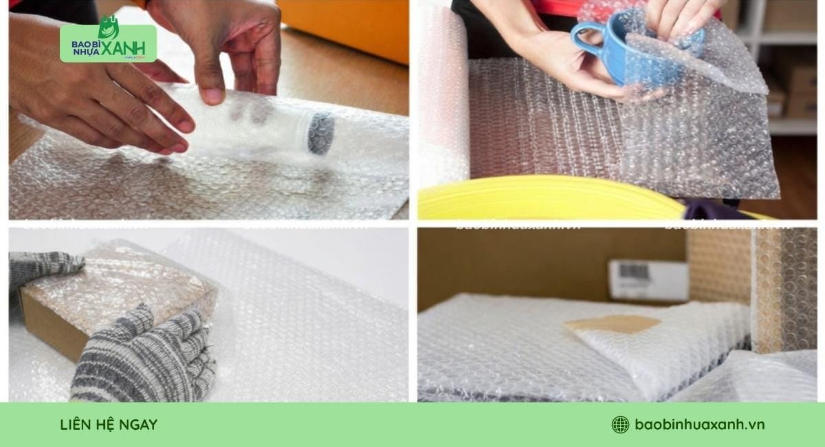 Cách dùng xốp hơi để bọc hàng