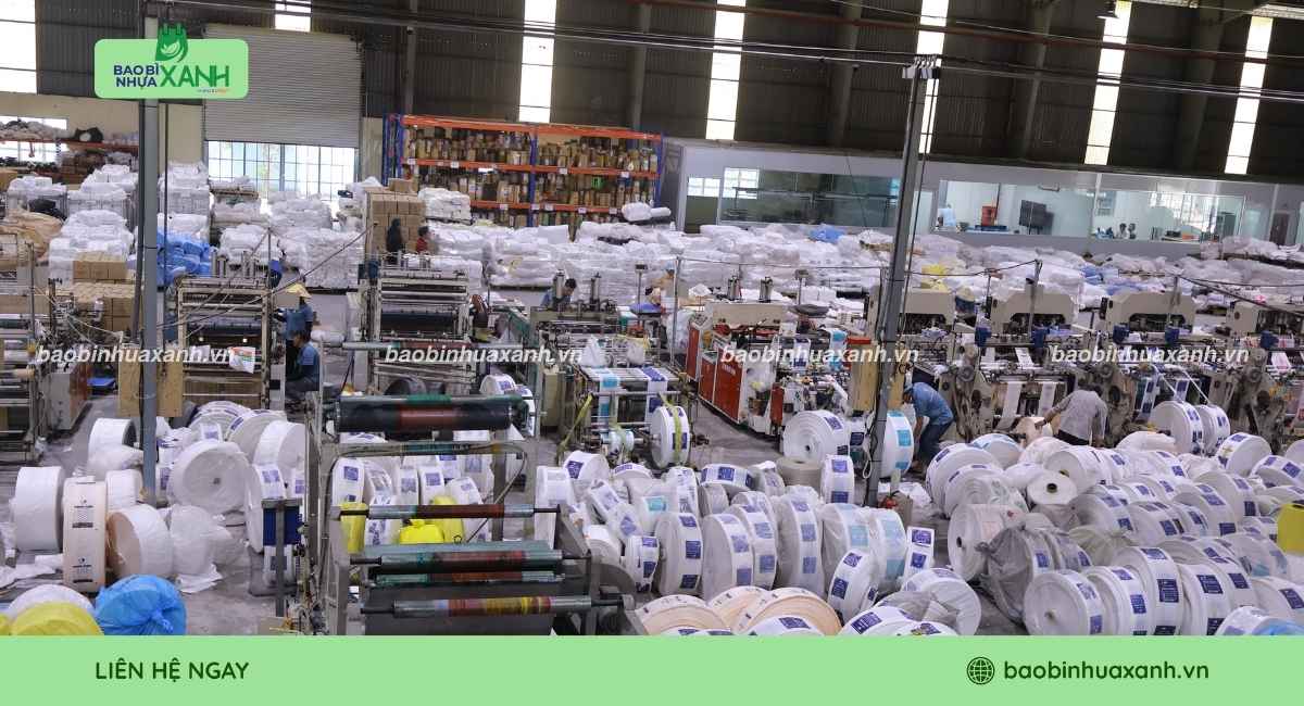 Xưởng Bao Bì Nhựa Xanh chuyên sản xuất túi đựng khăn giấy