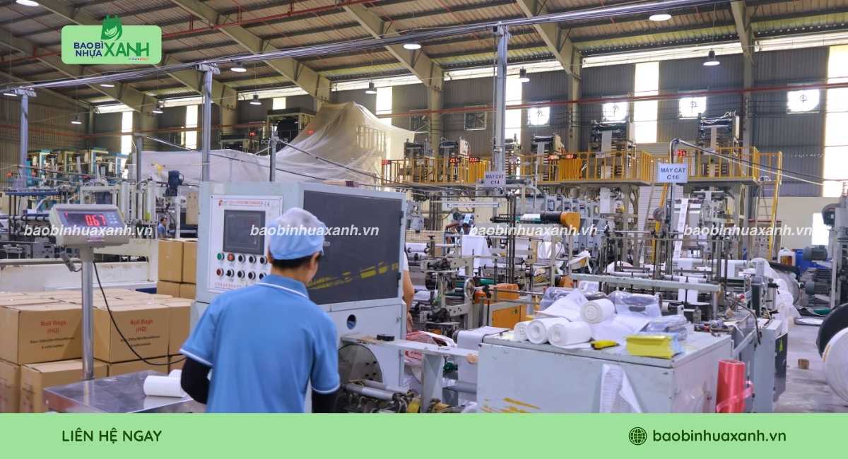 Xưởng Bao Bì Nhựa Xanh chuyên sản xuất túi rác size đại