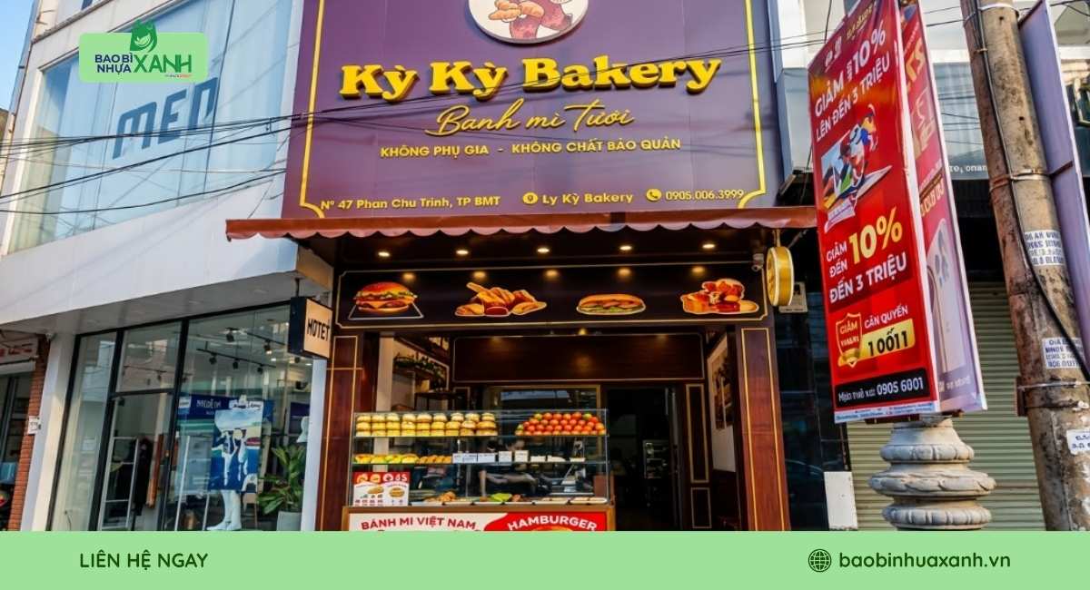 Dự Án Bao Bì Với Tiệm Bánh Kỳ Kỳ Bakery | Bao Bì Nhựa Xanh