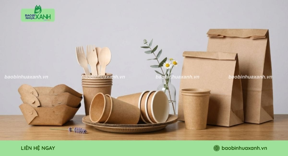Ly, cốc, hộp, khay compostable