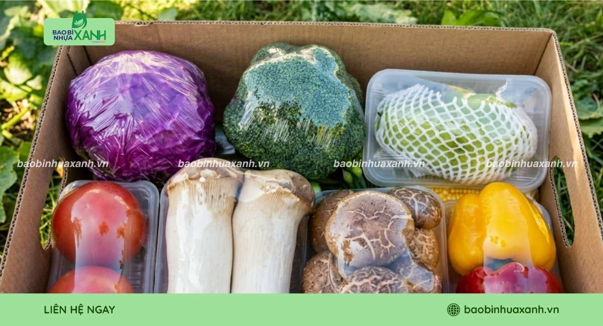 Màng bọc thực phẩm dùng để bảo quản rau củ