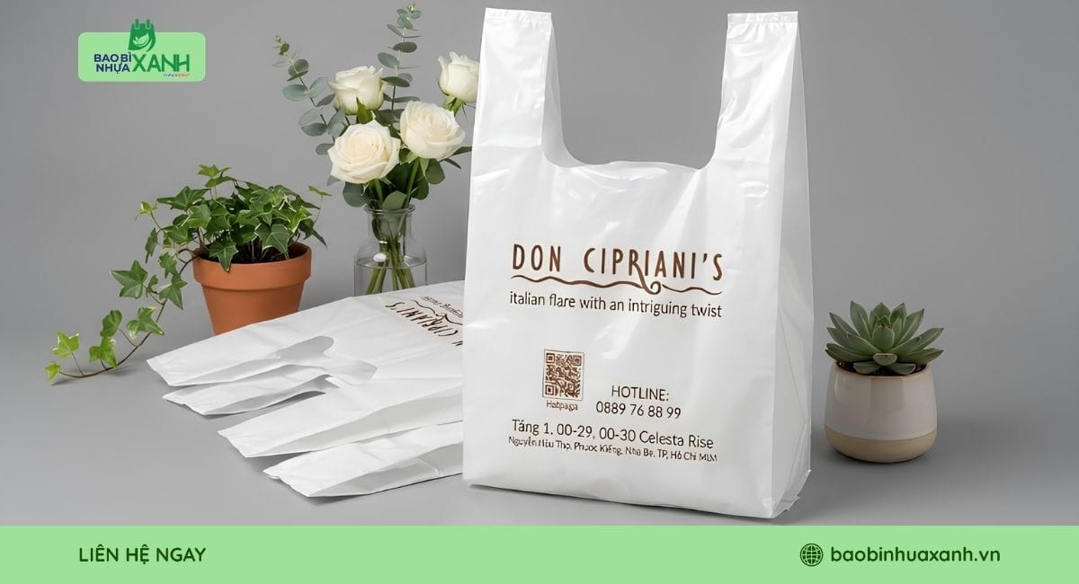 Mẫu túi HD sữa tự hủy Menas