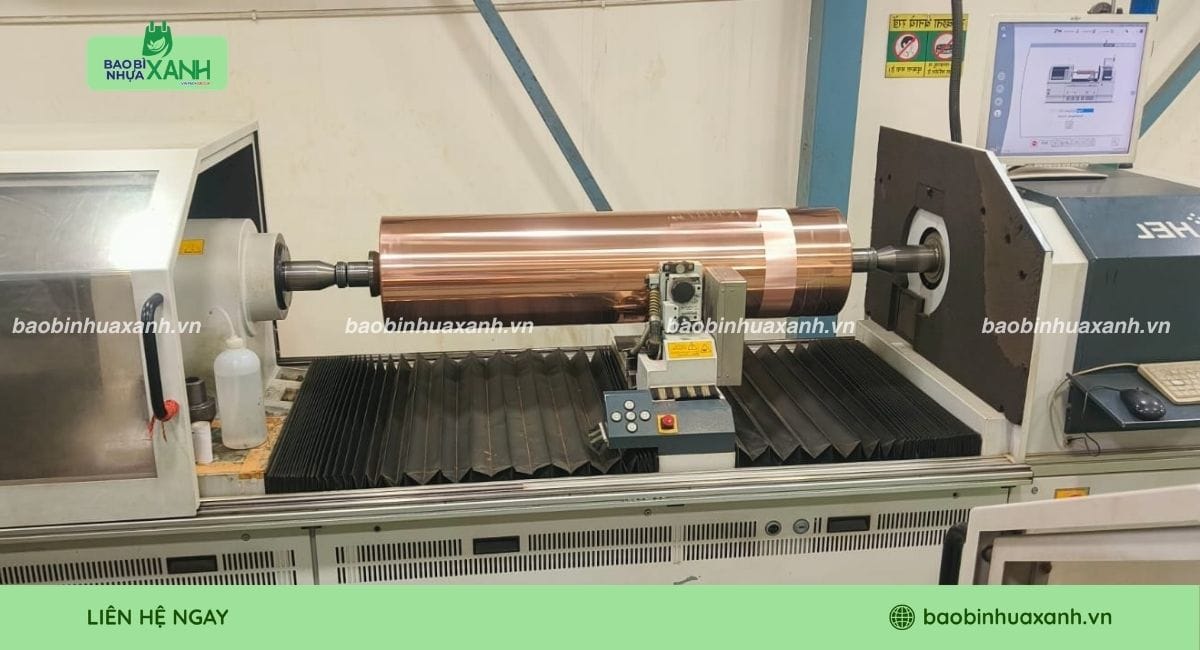 Quy trình khắc trục in ống đồng
