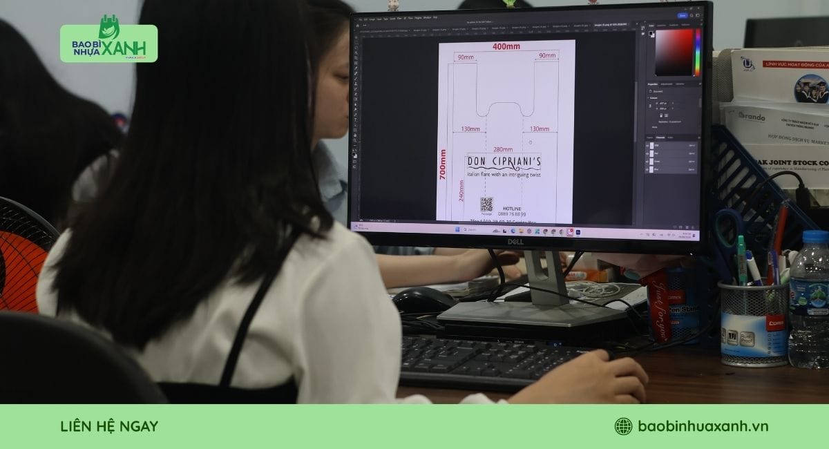 Thiết kế mẫu túi HD sữa tự hủy Menas