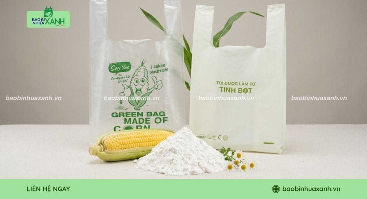 Tinh bột ngô trong sản xuất bao bì phân hủy